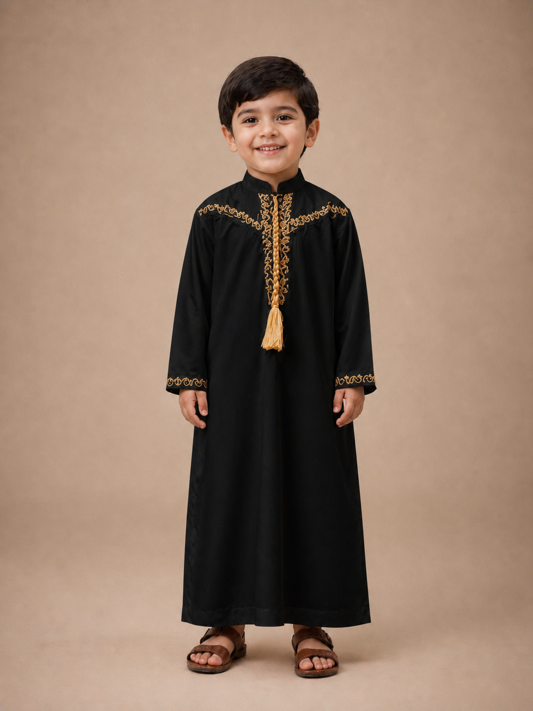 Thobe Jubba Black Color